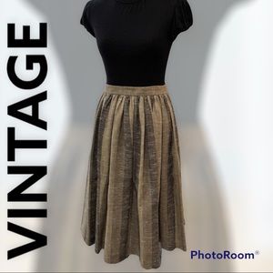 50's Vintage Condor high-waisted cluster pleated skirt!!